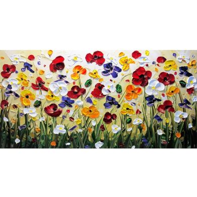 Flower Oil Painting Canvas Art - Image 6