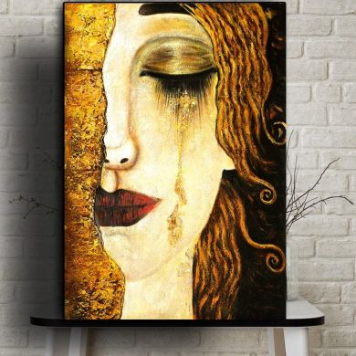 Gustav Klimt Tears Canvas Art - Image 1