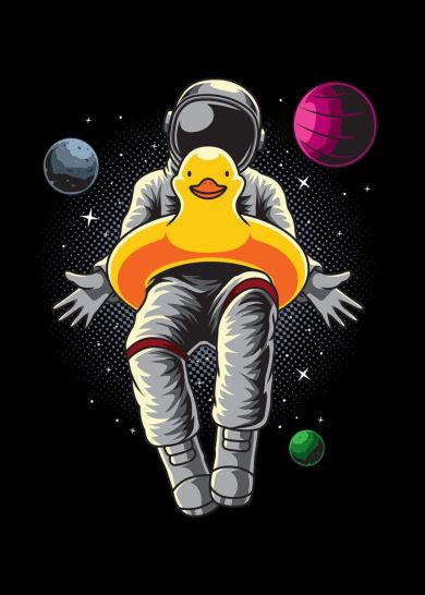 Modern Space Astronaut Canvas Art - Image 7