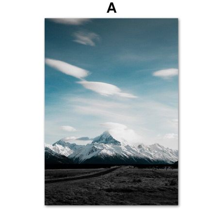 Blue Sea Forest Sky Life Canvas Art - Image 5