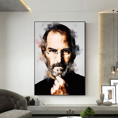Steve Jobs Portrait Canvas Art - Image 2