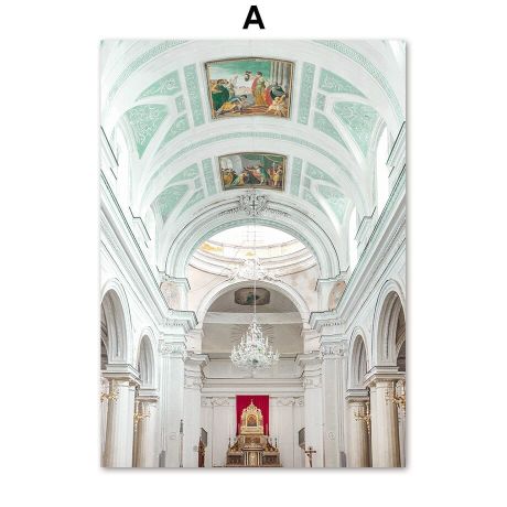 Church Mural Building Gallery Wall Canvas Art - Image 5