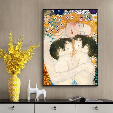 Gustav Klimt's Mother and Child Canvas Art - Image 5