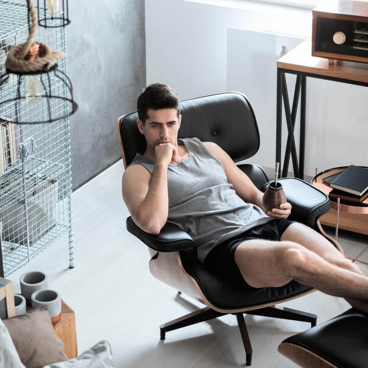 Eames Lounge Chair with Ottoman by Daedalus Designs