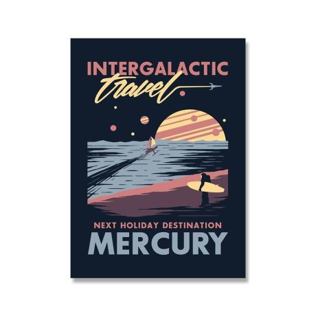 Intergalactic Travel Planets Gallery Wall Canvas Art - Image 6