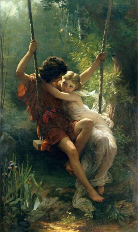 Pierre Auguste Springtime Canvas Art - Image 1