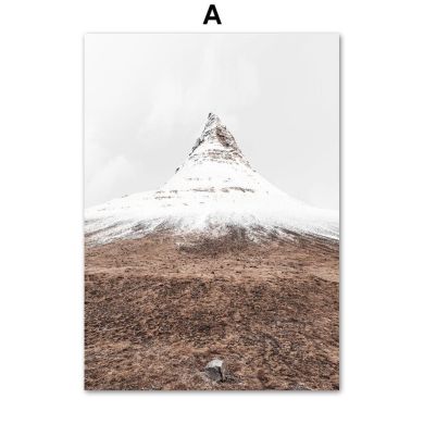 Snow Mountain Gully Clouds Canvas Art - Image 5