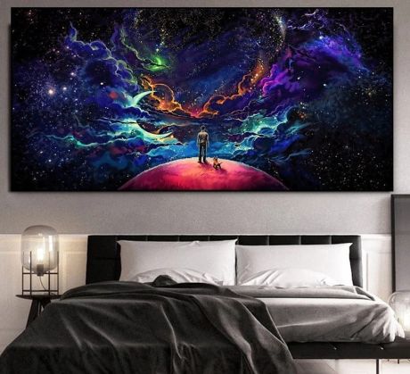 Luminous Fantasy Space Canvas Art - Image 5