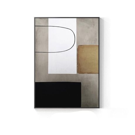 Geometric Abstract Industrial Style Canvas Art - Image 9