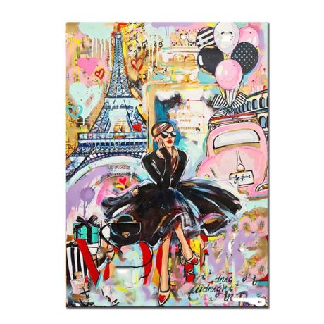 Graffiti Audrey Hepburn Canvas Art - Image 6