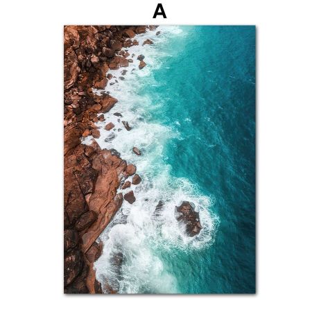 Mountain Seaview Reef Gallery Wall Canvas Art - Image 6