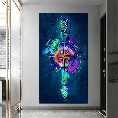 Arrow Compass Canvas Art - Image 2