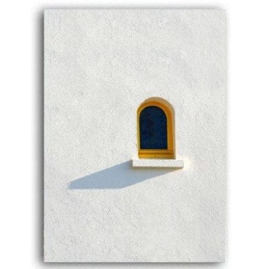 Minimalist Scandinavian Facade Canvas Art - Image 1