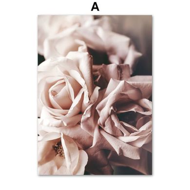 Blooming Florida Rose Gallery Wall Canvas Art - Image 5