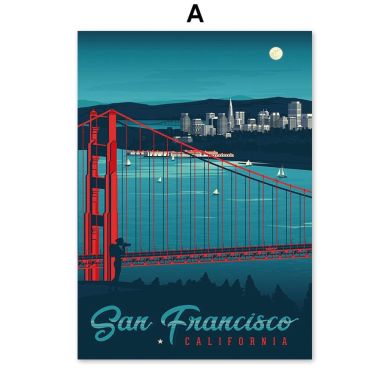 Famous Cities Landscape Canvas Art - Image 5