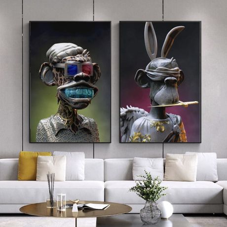 Metaverse Angel Bored Ape Canvas Art - Image 2