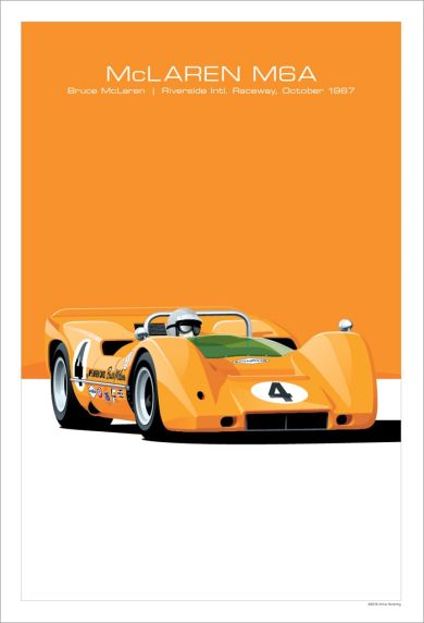 Retro Racing GTR Car Canvas Art - Image 9