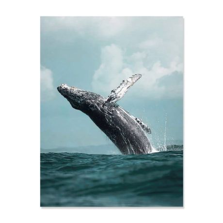 Turquoise Coastal Waves Gallery Wall Canvas Art - Image 12