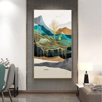 Luxury Mountain Elk Landscape Canvas Art - Image 4
