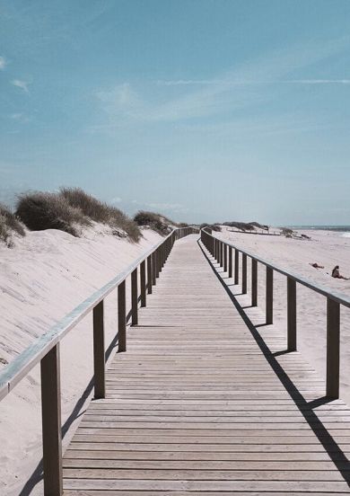 Blue Sky Sandy Beach Gallery Wall Canvas Art - Image 5
