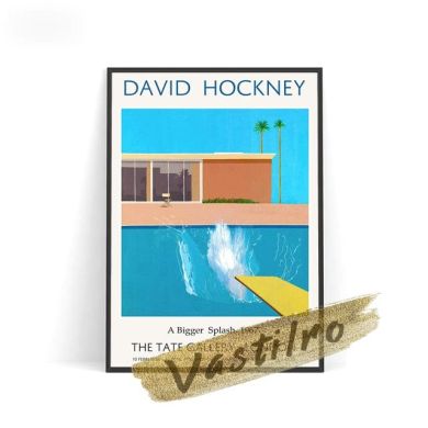 David Hockney Painting Exhibition Poster Canvas Art - Image 9