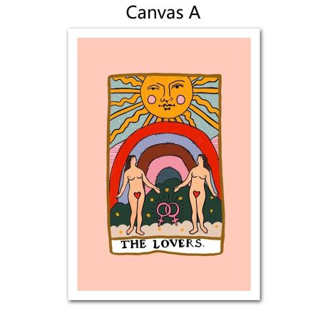 Lovers Tarot Gallery Wall Canvas Art - Image 7