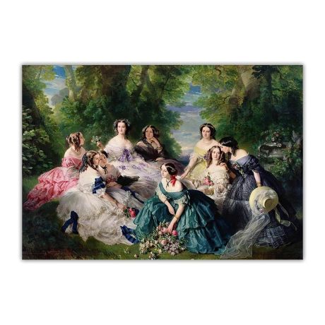 Her Ladies in Waiting Canvas Art - Image 1