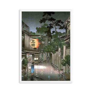 Japanese Edo Period Landscape Painting Canvas Art - Image 5