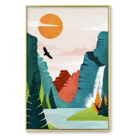 National Park Painting Gallery Wall Canvas Art - Image 6