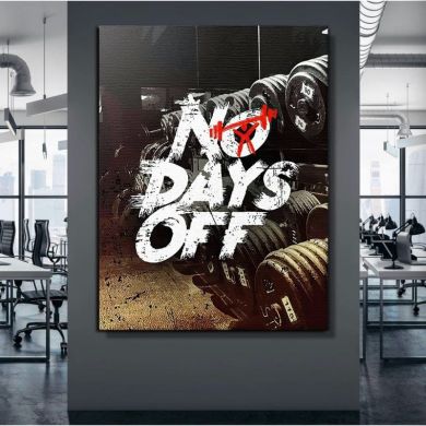 No Days Off Canvas Art - Image 1