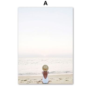 Happiness Comes In Waves Gallery Wall Canvas Art - Image 5