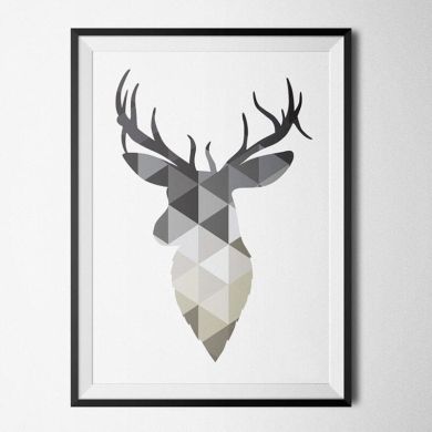 Geometric Deer Faith Canvas Art - Image 6