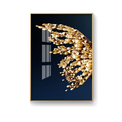 Nordic Golden Butterfly Canvas Art - Image 8