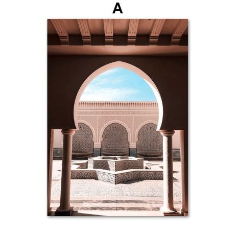 Morocco Ancient Architecture Canvas Art - Image 5