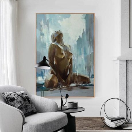 Sexy Nude Showergasm Canvas Art - Image 1