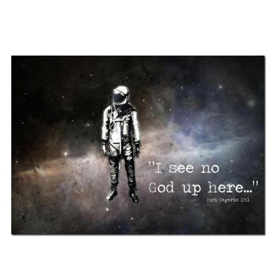 I See No God Up Here Canvas Art - Image 1
