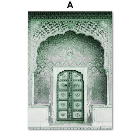 Morocco Desert Resort Gallery Wall Canvas Art - Image 5