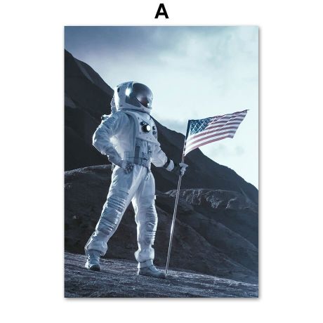 NASA Astronaut Gallery Wall Canvas Art - Image 5