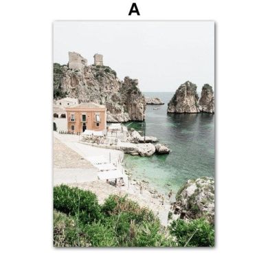 Summer Tropical Forest Beach Canvas Art - Image 6