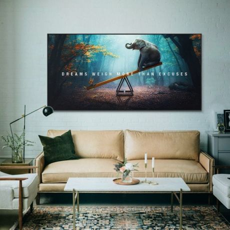 Dreams Weigh More Than Excuses Canvas Art - Image 2