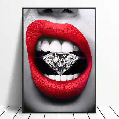 Bite The Diamond Canvas Art - Image 3