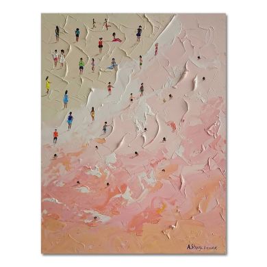 Summer Beach Seascape Knife Canvas Art - Image 8