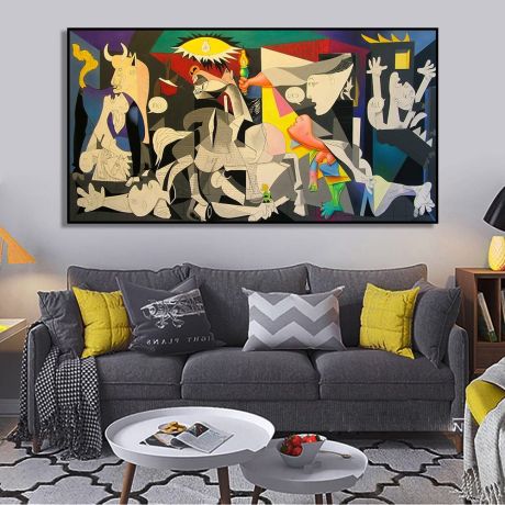 Pablo Picasso's Guernica Painting Canvas Art - Image 2