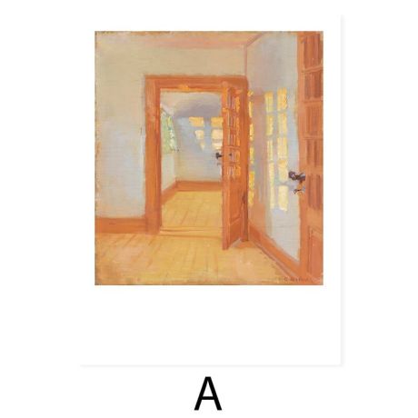 Vintage Beach House Painting Canvas Art - Image 5
