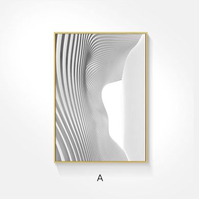 Nordic Black White Tribal Space Canvas Art - Image 7