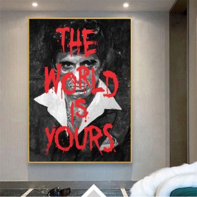 The World is Yours Movie Canvas Art - Image 2