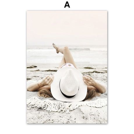 Begonia Beach Reed Feather Canvas Art - Image 5