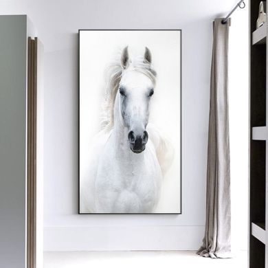 White Horse Canvas Art - Image 2