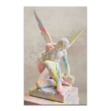 Famous Graffiti Sculpture Angel Canvas Art - Image 7