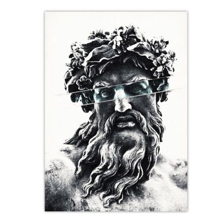 Zeus and Poseidon Classical Sculpture Canvas Art - Image 6